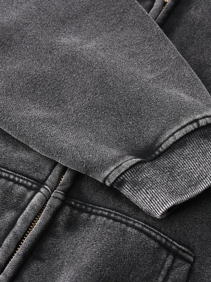 JESUS SAVES Classic | Zip-Through Boxy Hoodie