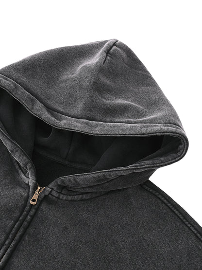JESUS SAVES Classic | Zip-Through Boxy Hoodie