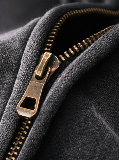 JESUS SAVES Classic | Zip-Through Boxy Hoodie