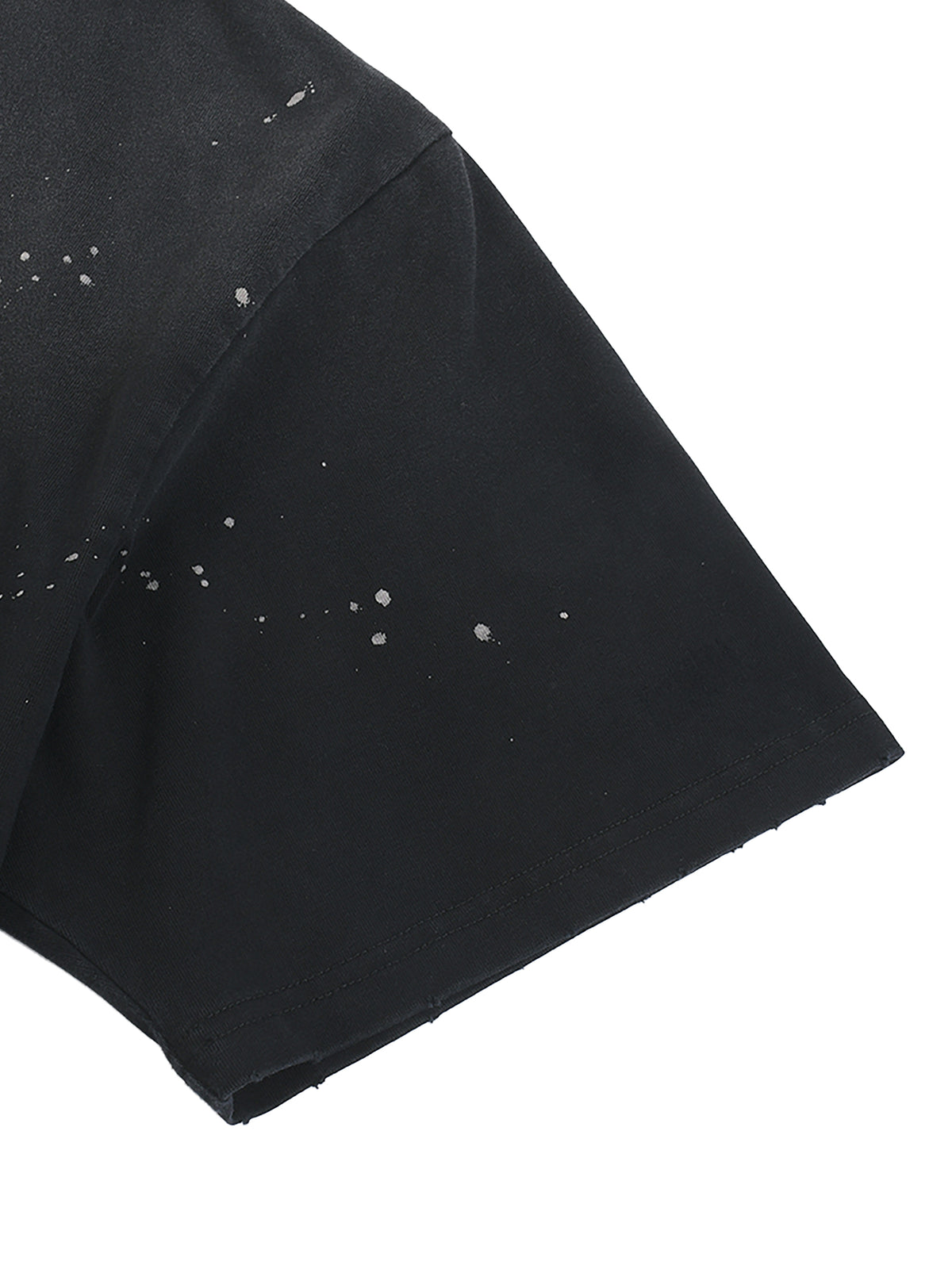 Lighter YHWH Frayed Sunfade Paint Splatter Tee