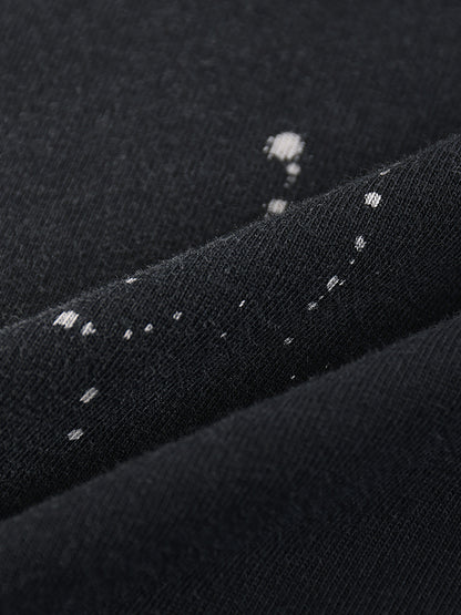 Lighter YHWH Frayed Sunfade Paint Splatter Tee