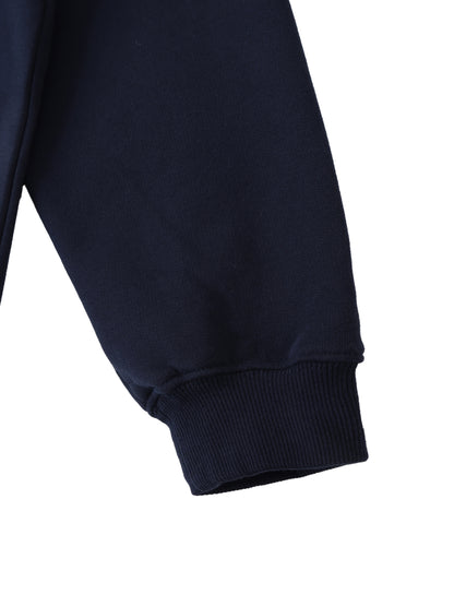 Minimal Polo-Collar Sweatshirt