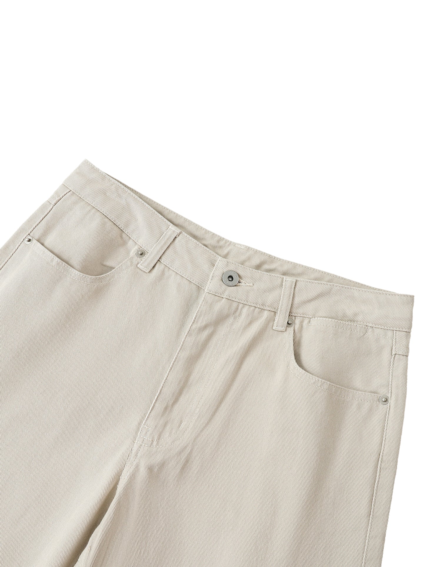 Essential Cotton Straight-Leg Pants