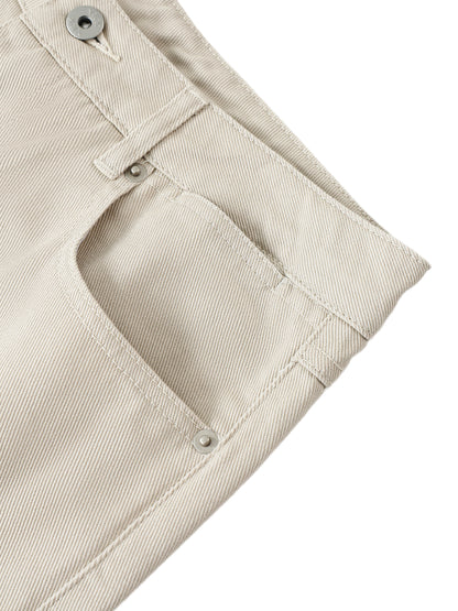 Essential Cotton Straight-Leg Pants