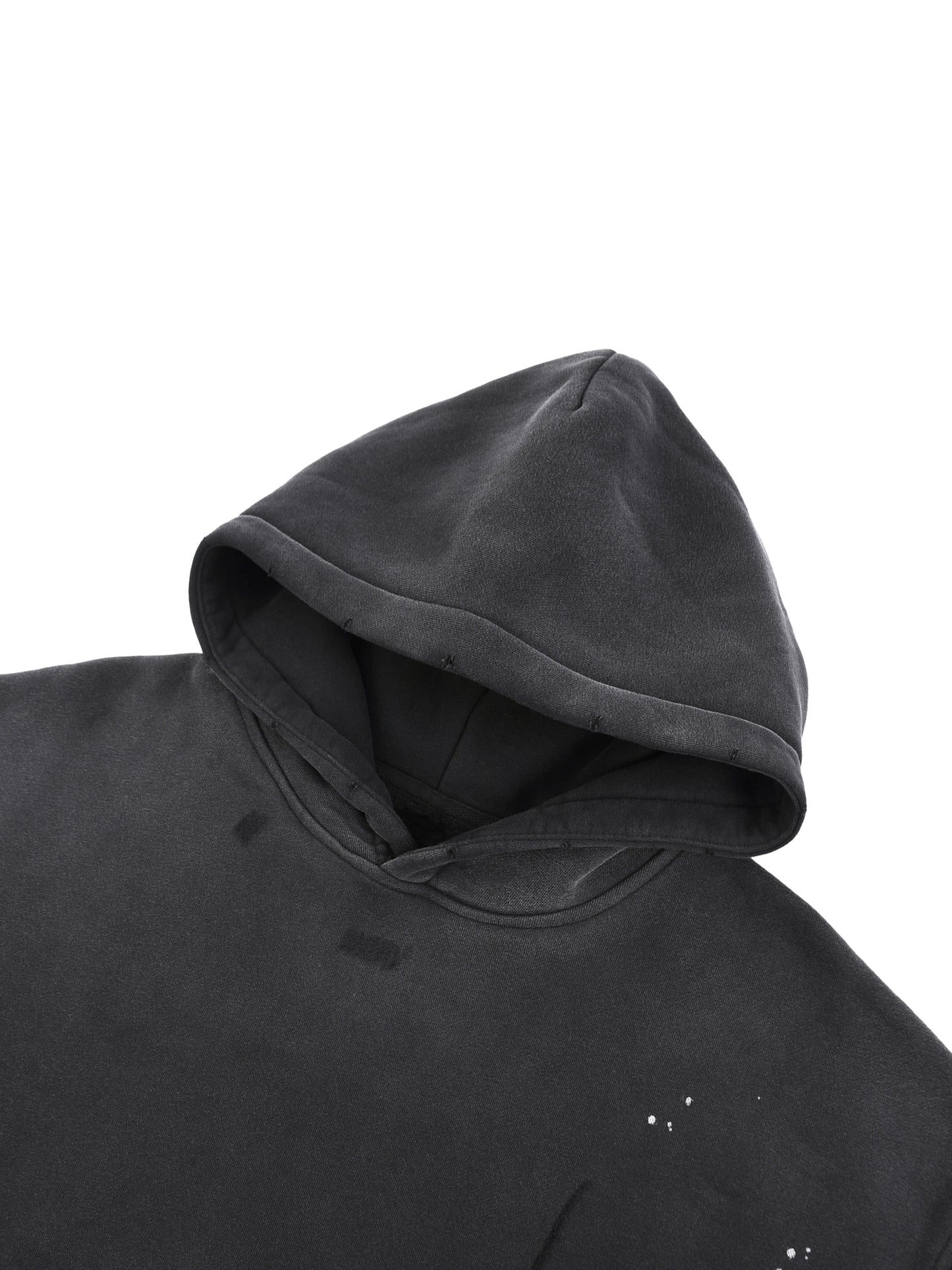 Yellow DVNTRTH | Vintage Washed Frayed Hoodie
