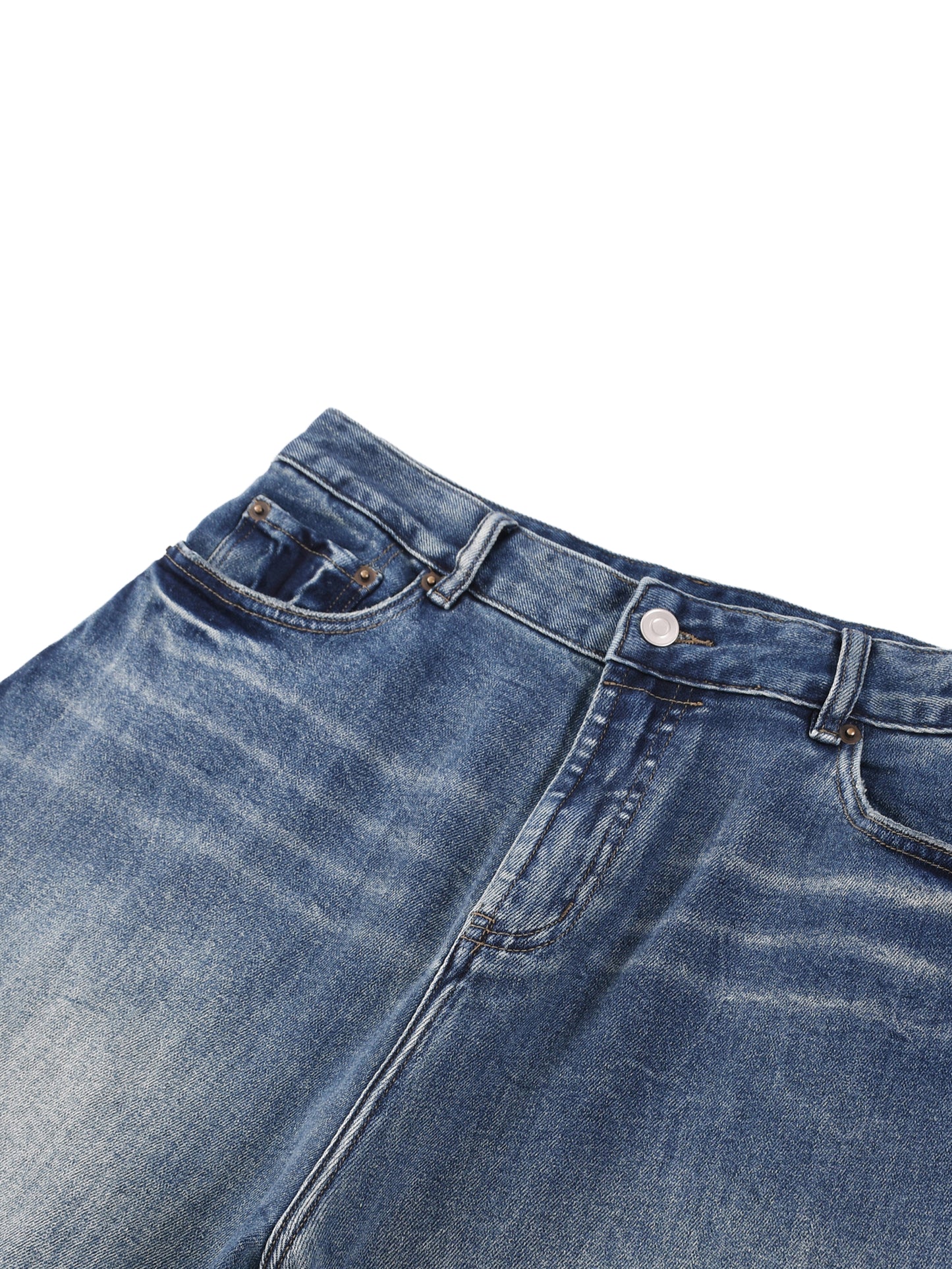 Sun Fade Washed Wide Leg Denim