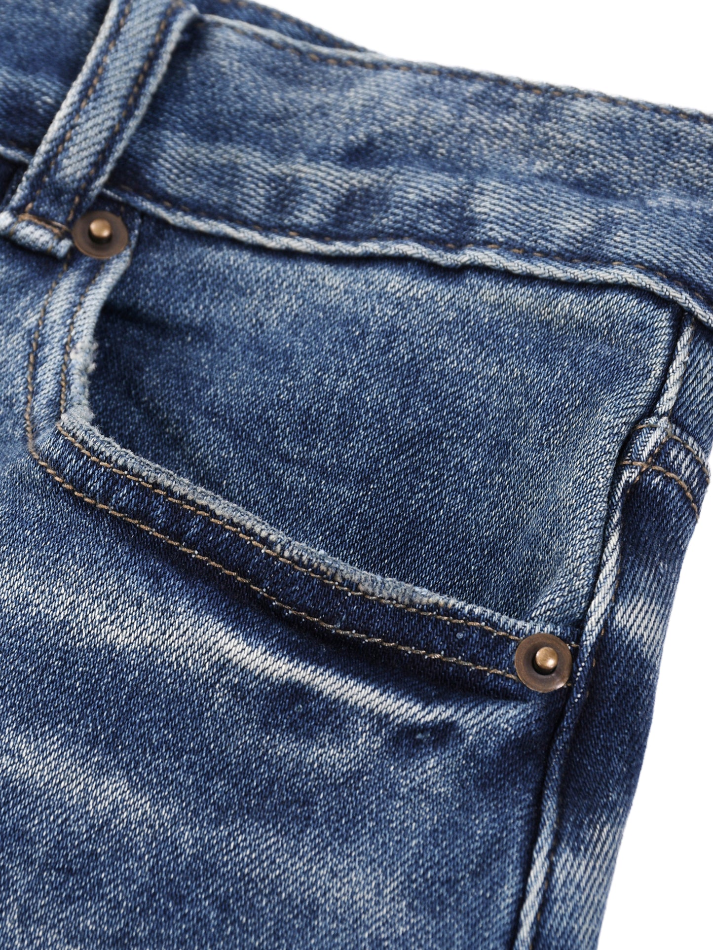 Sun Fade Washed Wide Leg Denim