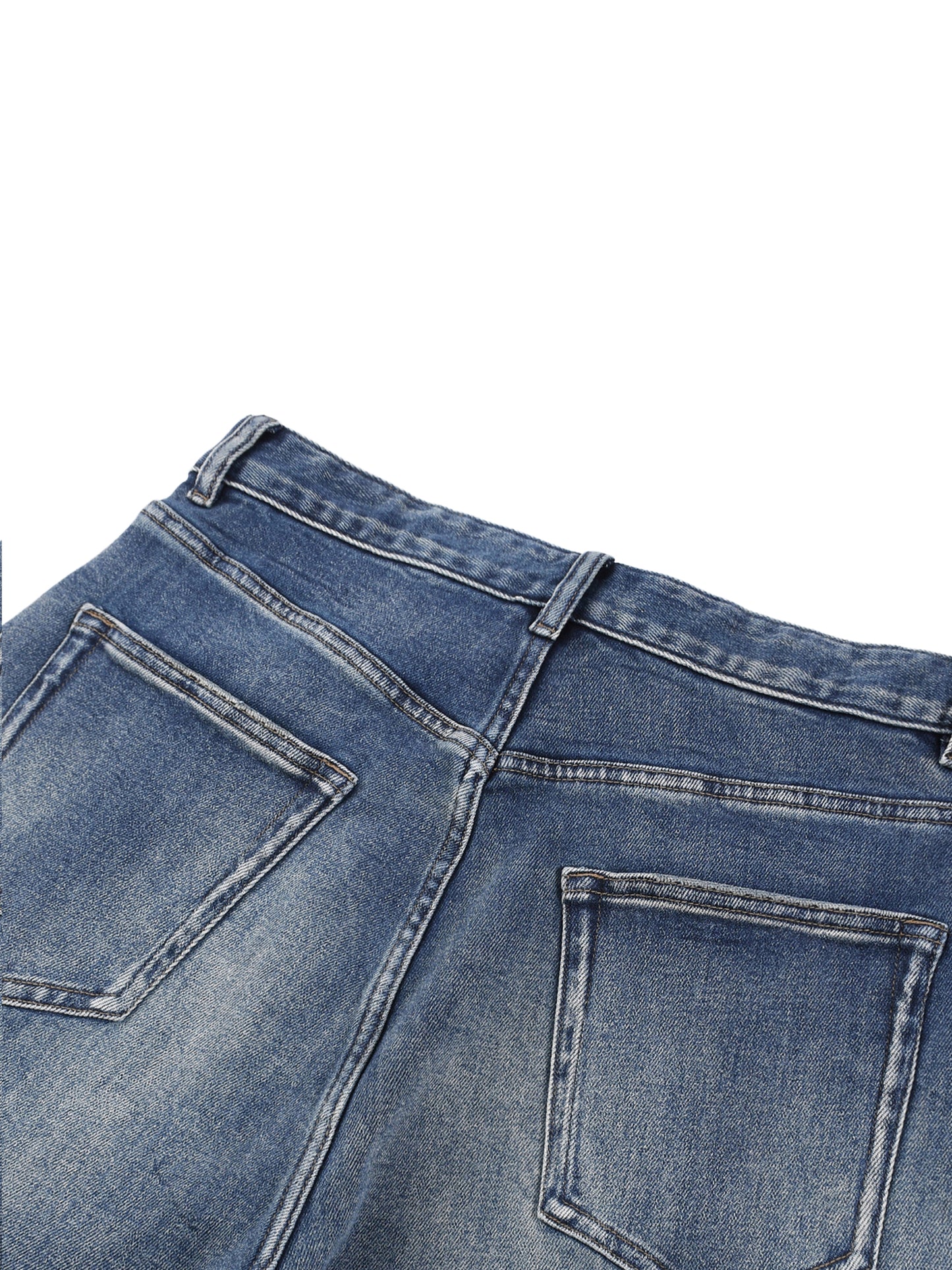 Sun Fade Washed Wide Leg Denim