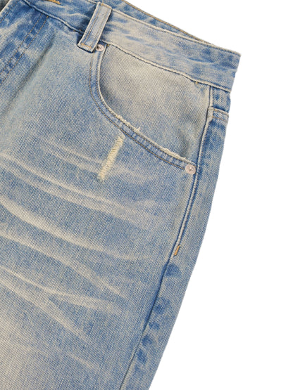 Sun Fade Wide Leg Denim
