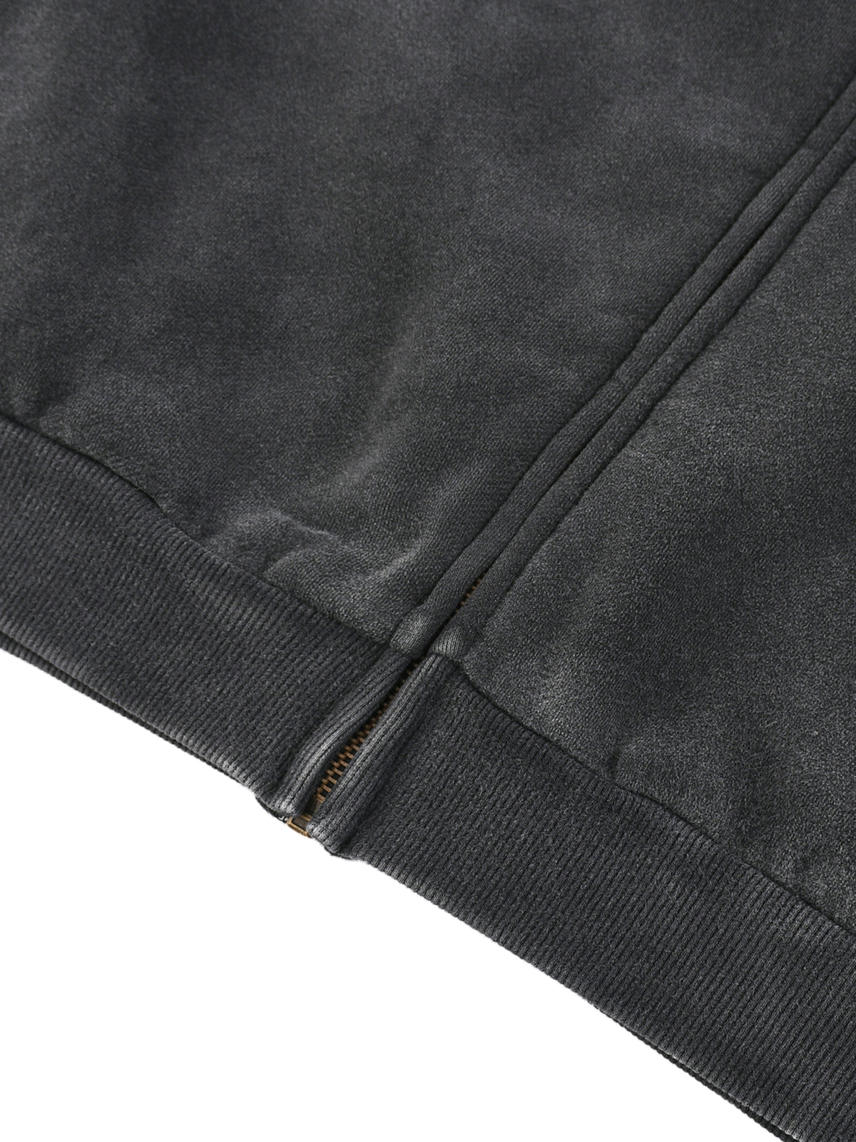 Oversized Vintage Washed Zip Jacket