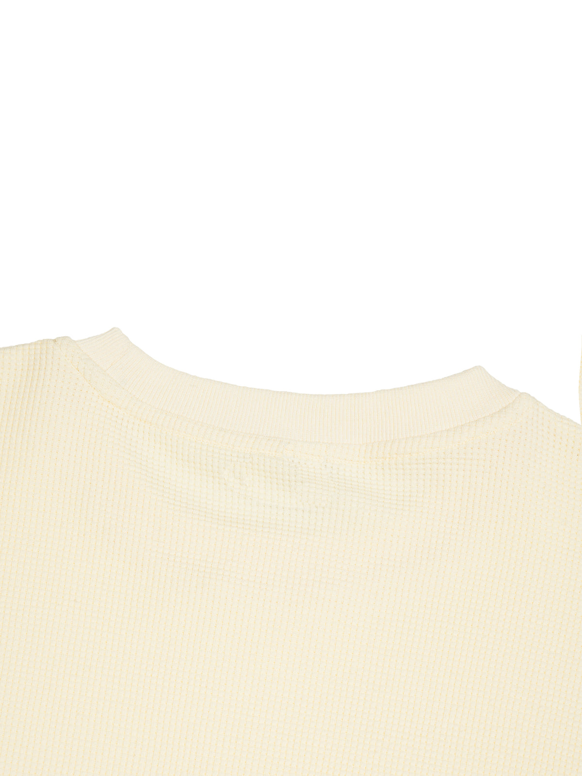 Minimal Waffle Raw Edge Tee