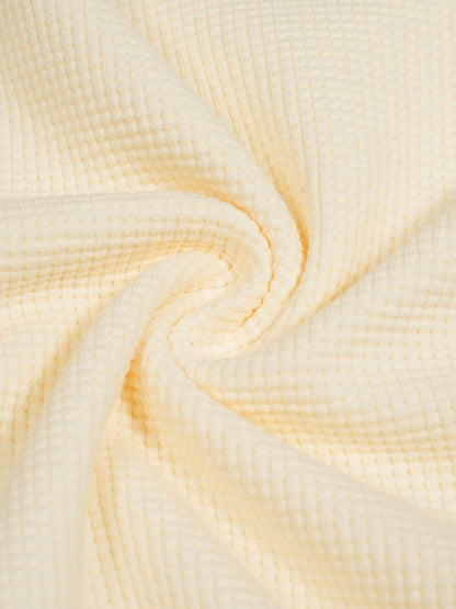 Minimal Waffle Raw Edge Tee