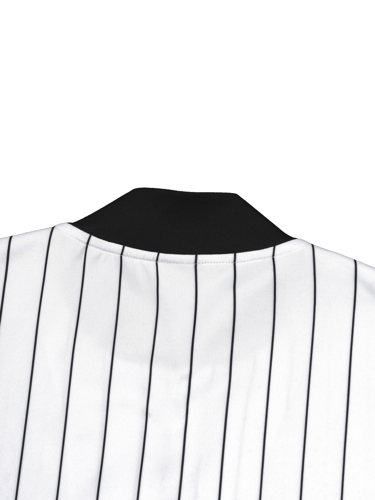 JESUS SAVES Classic | Striped Full-Zip Baseball Jersey