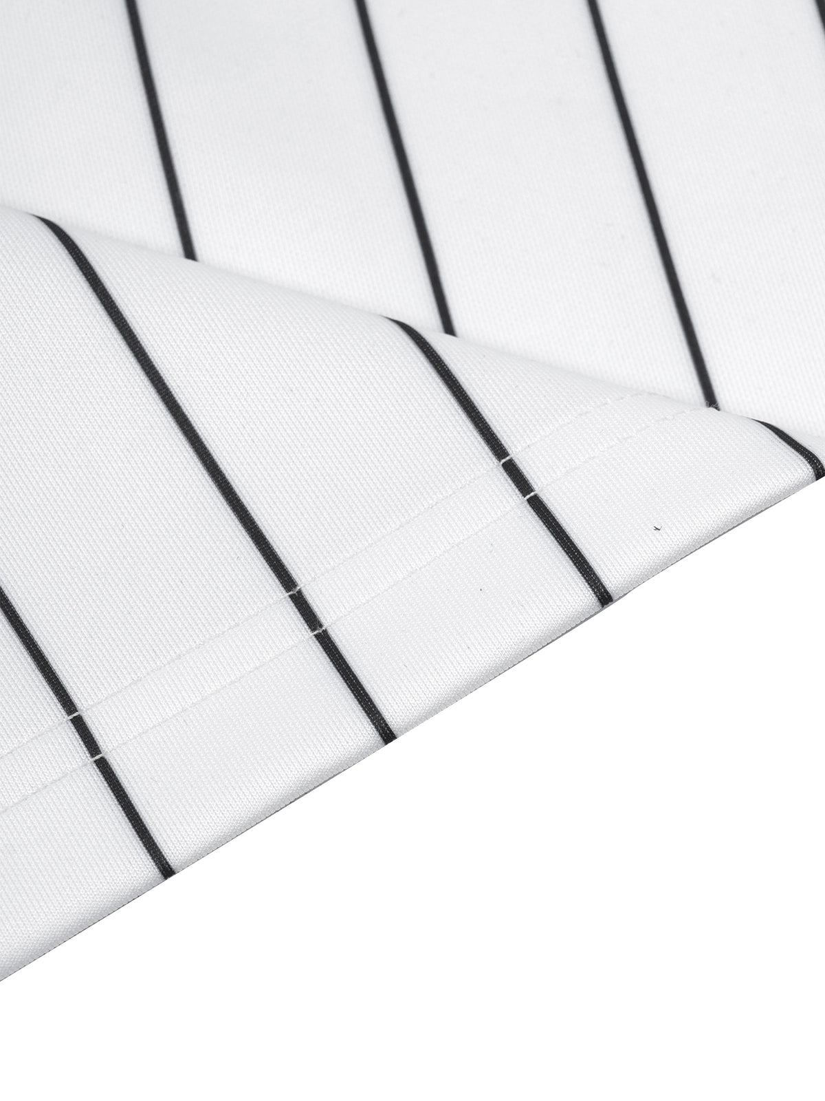 JESUS SAVES Classic | Striped Full-Zip Baseball Jersey