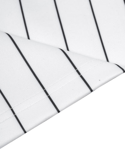 JESUS SAVES Classic | Striped Full-Zip Baseball Jersey