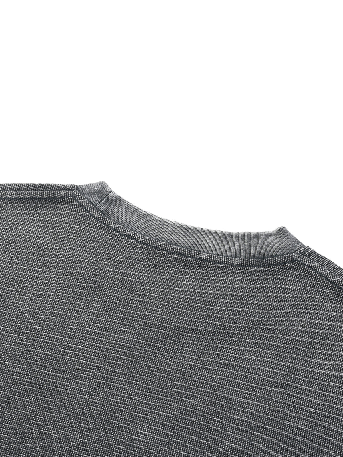 Minimal Wash Waffle Boxy Tee