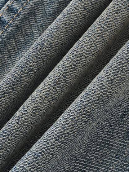 Men's Distressed Barrel Leg Jeans