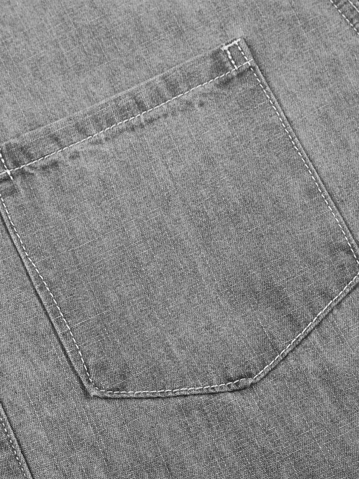 Minimal Vintage Wash Denim Shirt