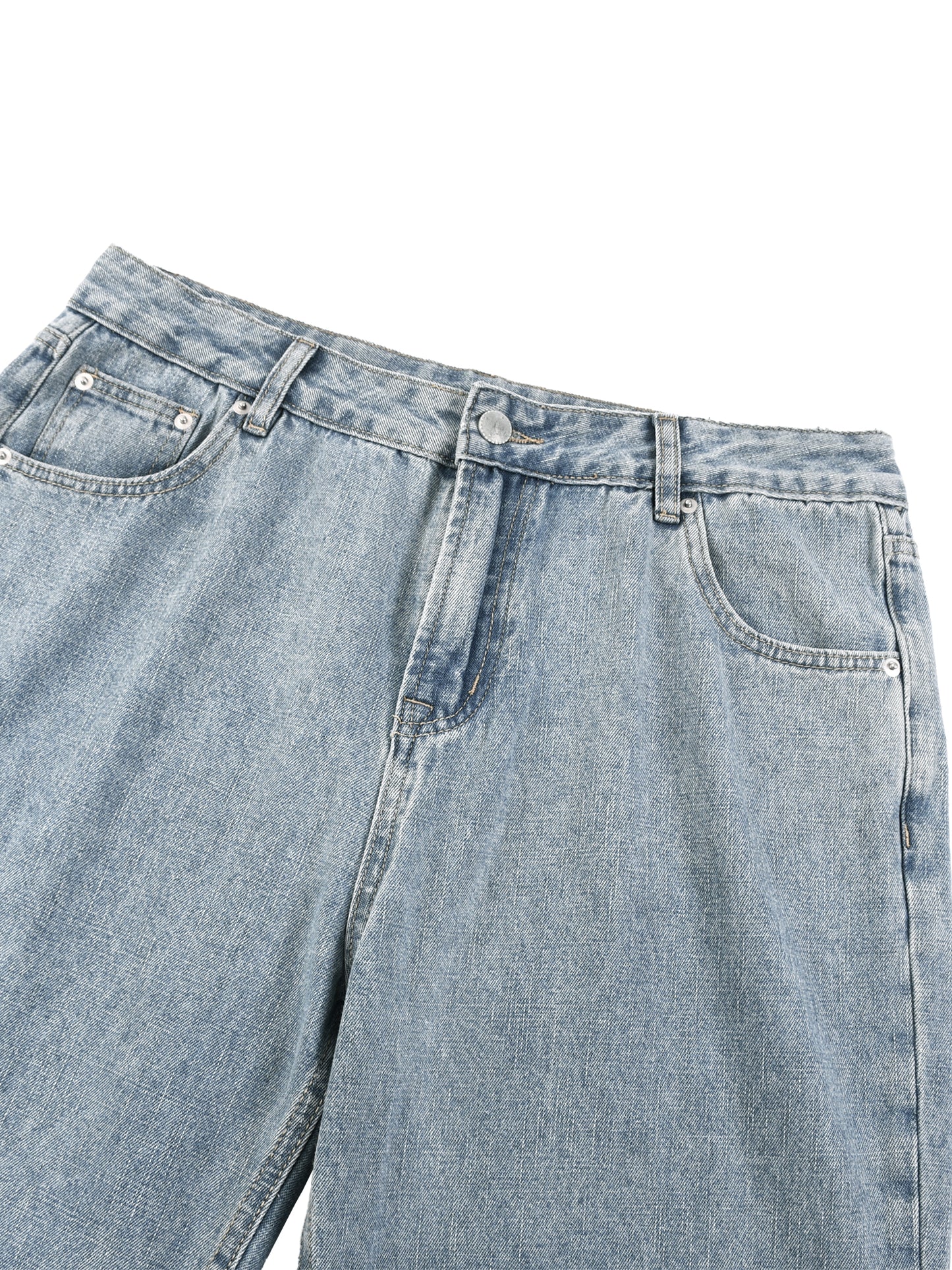 Washed Vintage Straight Leg Jeans
