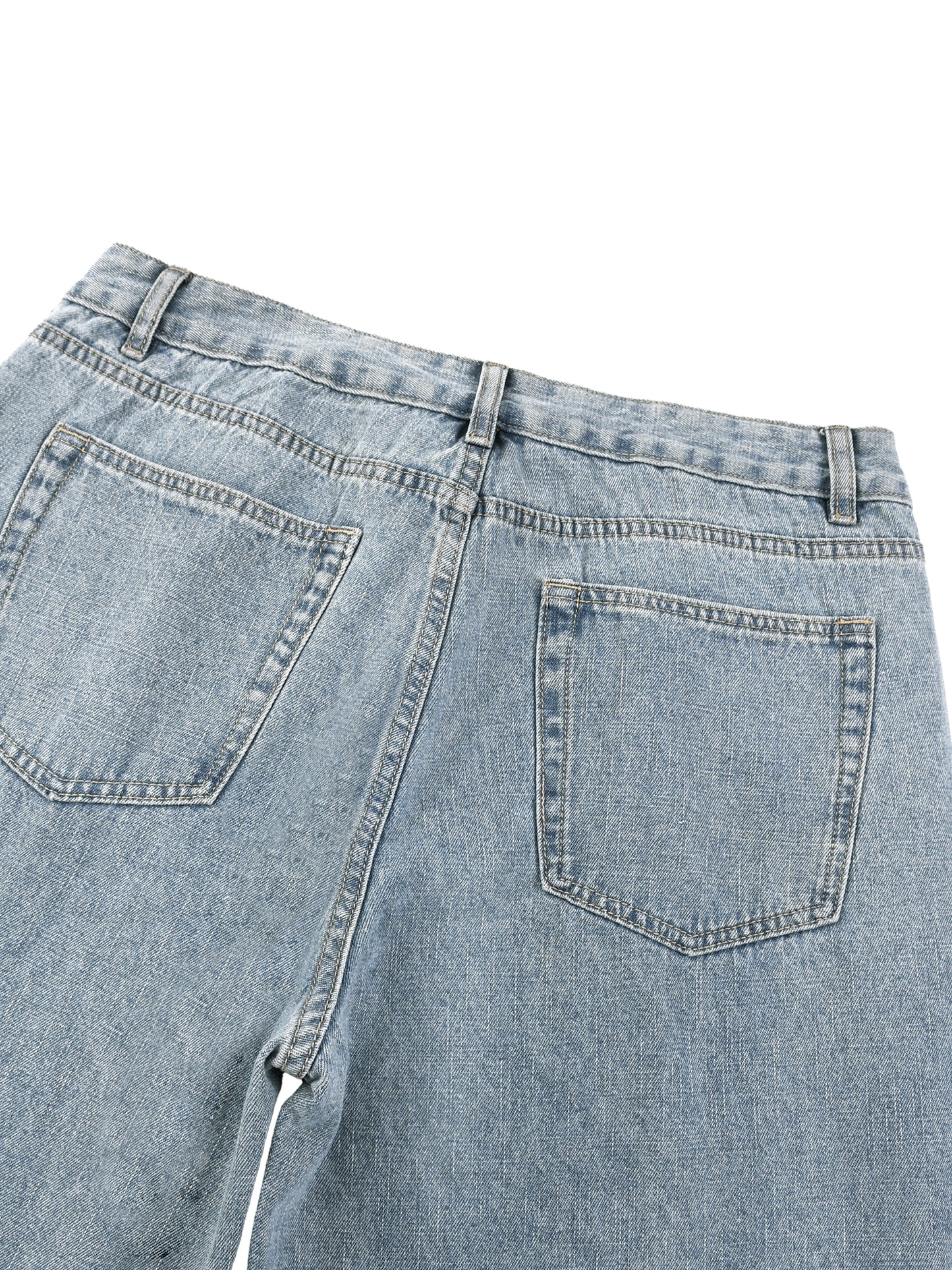 Washed Vintage Straight Leg Jeans