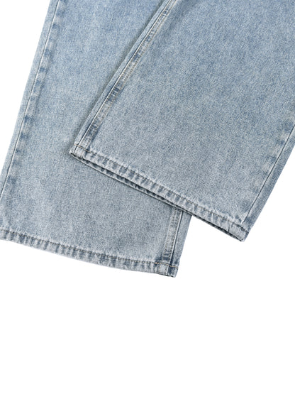 Washed Vintage Straight Leg Jeans