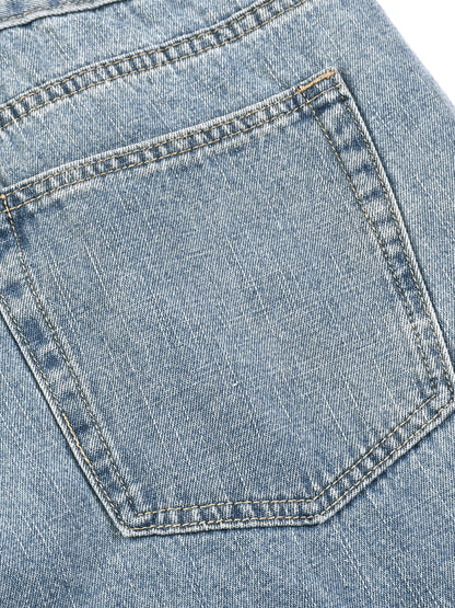 Washed Vintage Straight Leg Jeans