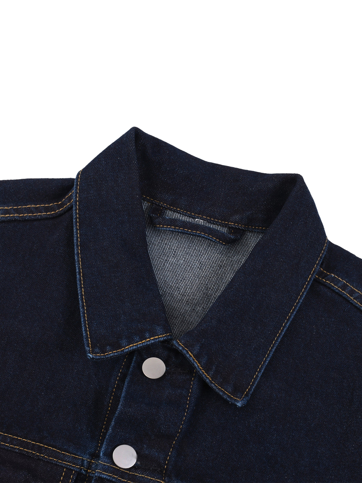Washed Button-Up Denim Jacket