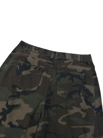 Camo Barrel Cargo Pants