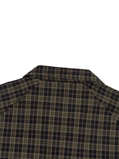 Plaid Full-Zip Track Jacket