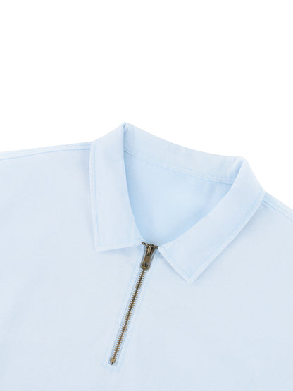 Minimal Vintage Wash Quarter-Zip Sweatshirt