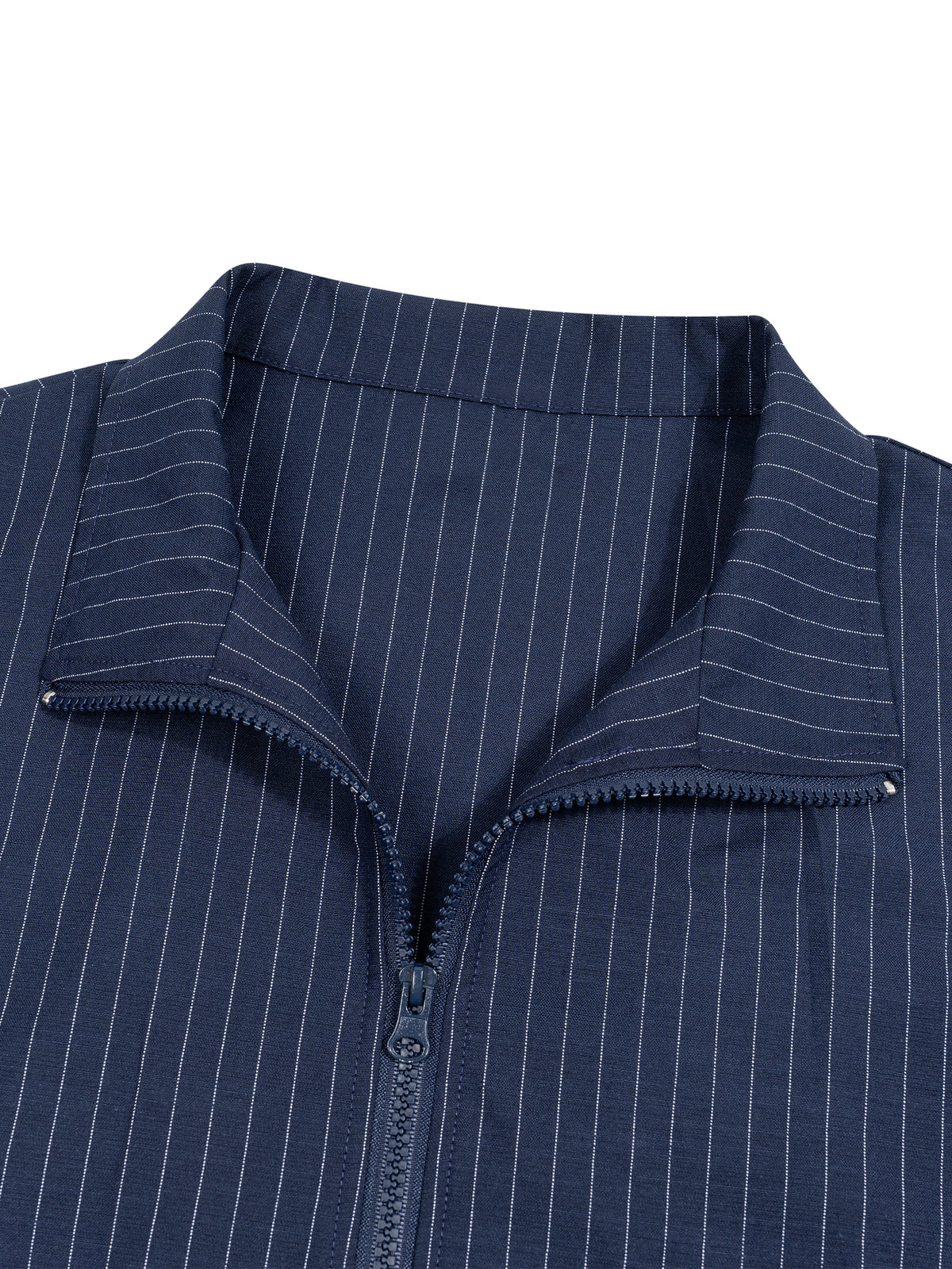 Minimal Striped Full-Zip Track Jacket