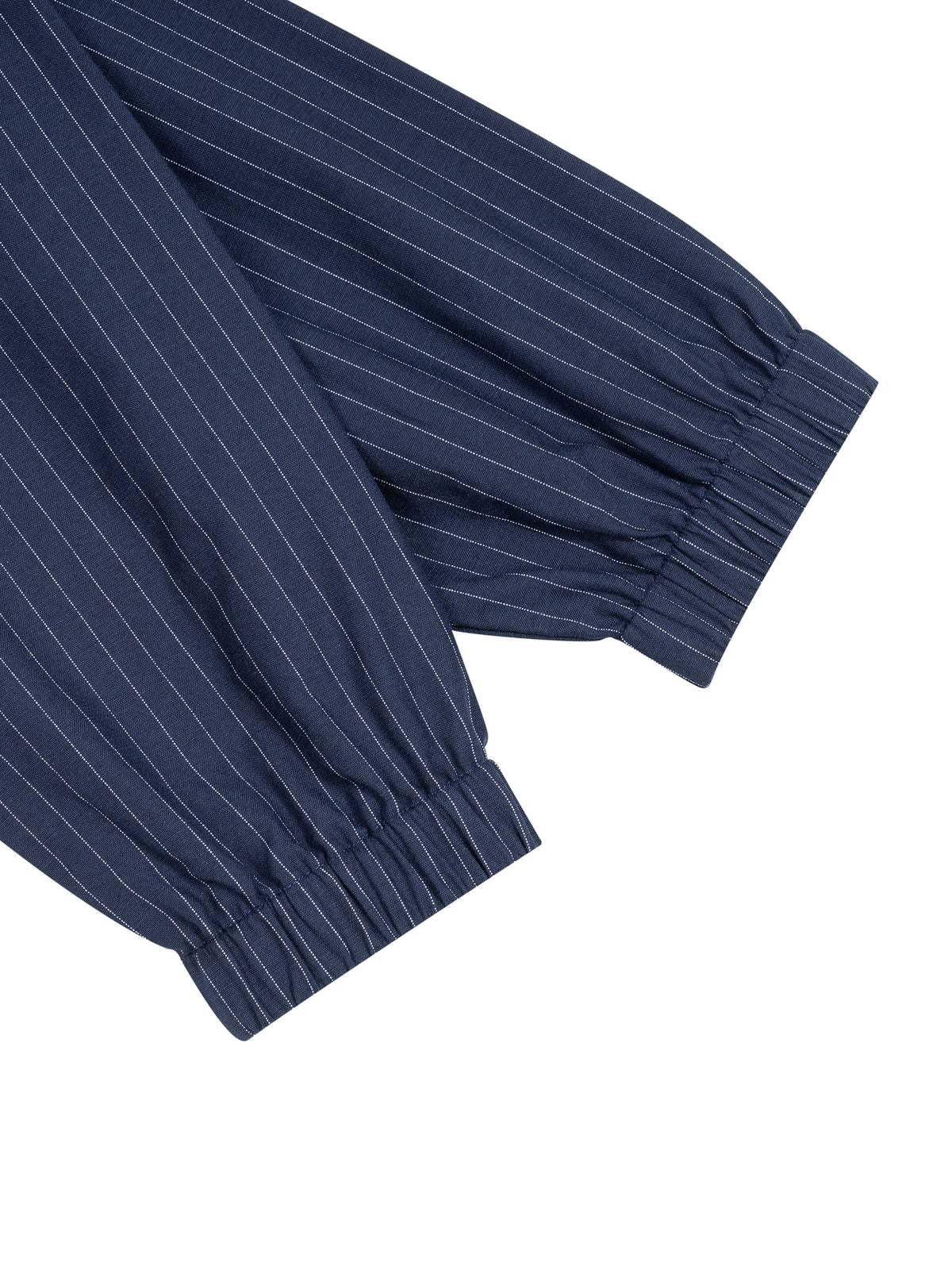 Minimal Striped Full-Zip Track Jacket