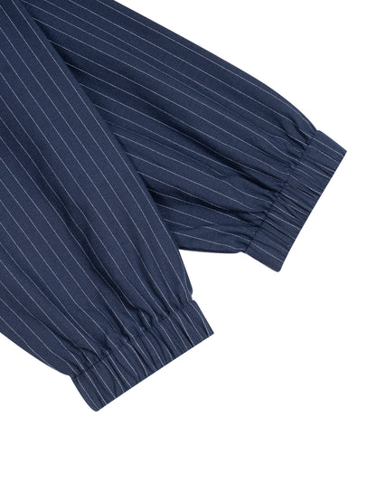 Minimal Striped Full-Zip Track Jacket