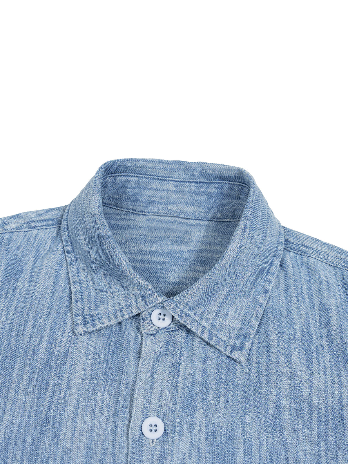 Boxy Vintage Wash Denim Shirt