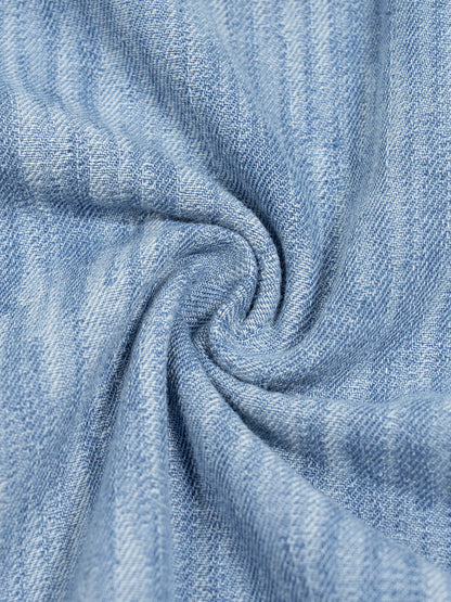 Boxy Vintage Wash Denim Shirt