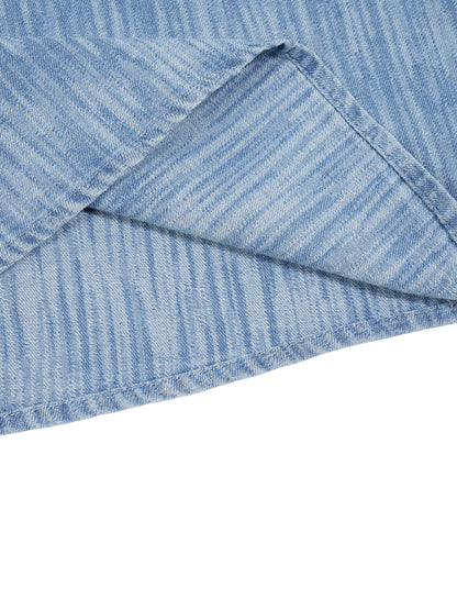 Boxy Vintage Wash Denim Shirt