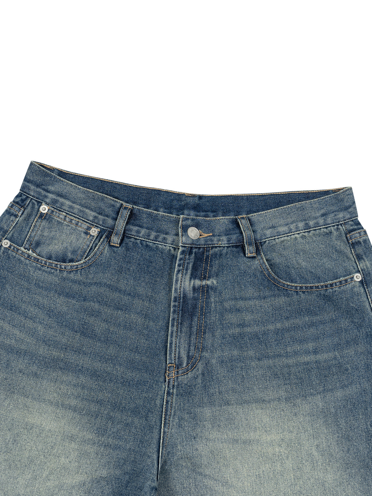 Men’s Vintage Wash Wide Leg Jeans