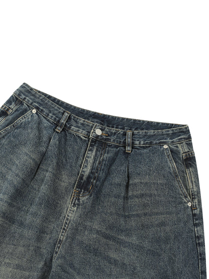 Men's Vintage Wash Denim Jeans