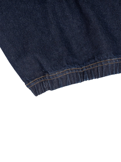 Men's Boxy Vintage Wash Hooded Denim Jacket